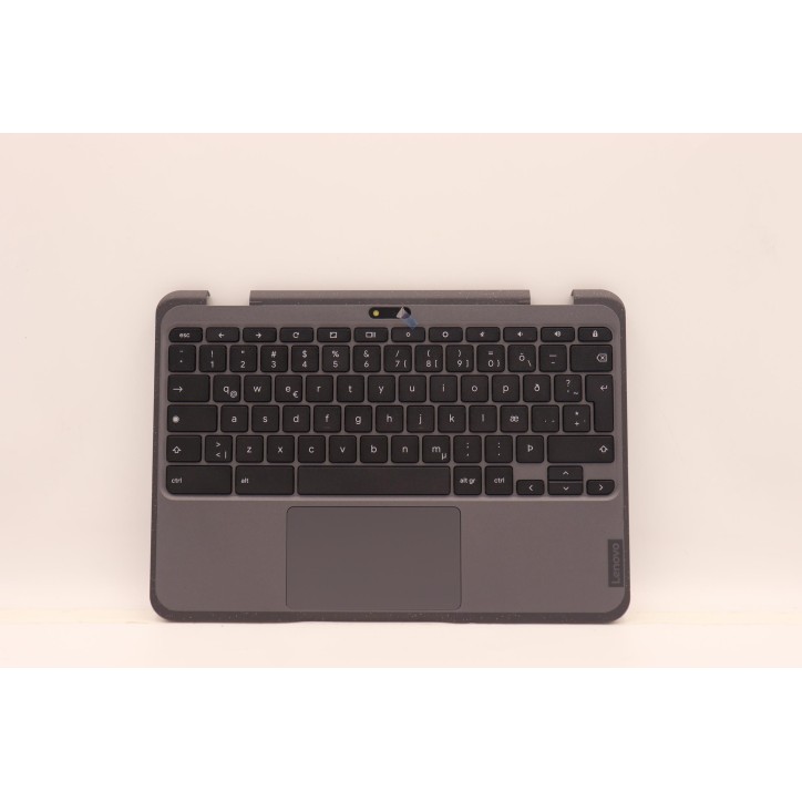 Lenovo 5M11C94833 Palmrest Top Case con tastiera, Islandese, Nero