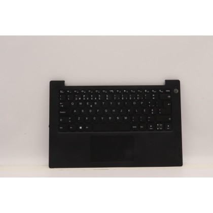 Lenovo 5M11F24167 Palmrest Top Case con tastiera, Portoghese, nero, Lettore di impronte digitali