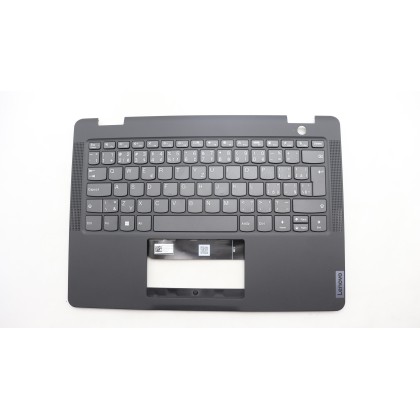 Lenovo 5M11F25594 Palmrest Top Case con tastiera, Ceco/Slovacco, nero, UK