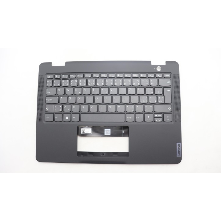 Lenovo 5M11F25594 Palmrest Top Case con tastiera, Ceco/Slovacco, nero, UK