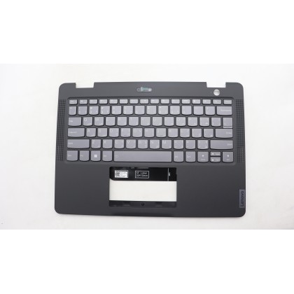 Lenovo 5M11F25907 Palmrest Top Case con tastiera, Arabo, nero, Retroilluminazione, US