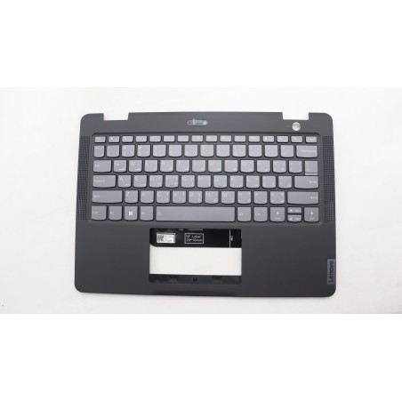 Lenovo 5M11F25907 Palmrest Top Case con tastiera, Arabo, nero, Retroilluminazione, US