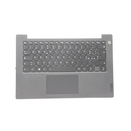 Lenovo 5M11G25915 Palmrest Top Case con tastiera, Italiano, nero, Retroilluminazione, Lettore di impronte digitali
