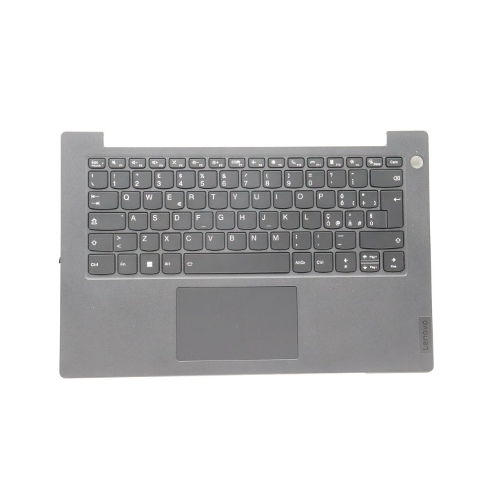 Lenovo 5M11G25915 Palmrest Top Case con tastiera, Italiano, nero, Retroilluminazione, Lettore di impronte digitali