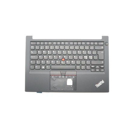 Lenovo 5M11H58758 Palmrest Top Case con tastiera, Lingue scandinave, nero