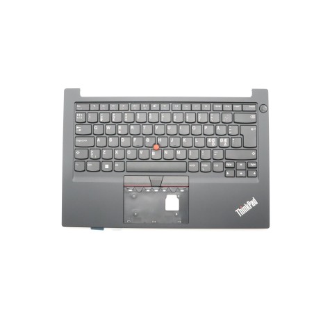 Lenovo 5M11H58758 Palmrest Top Case con tastiera, Lingue scandinave, nero