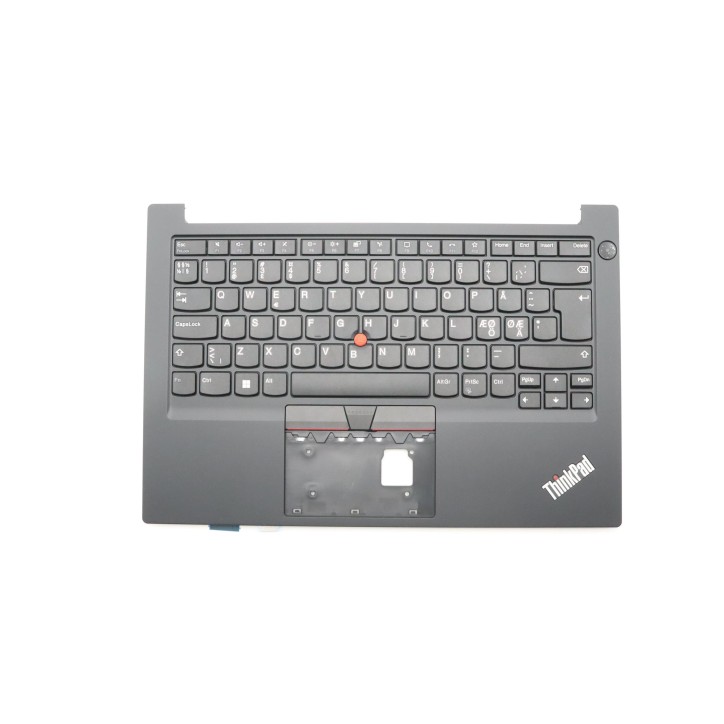 Lenovo 5M11H58758 Palmrest Top Case con tastiera, Lingue scandinave, nero