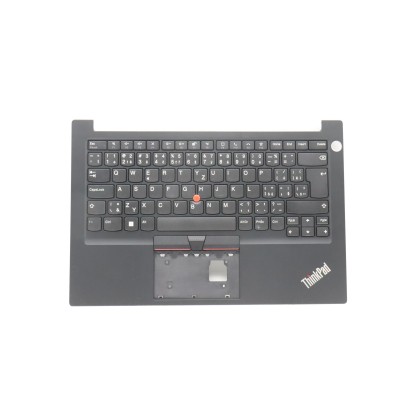 Lenovo 5M11H58854 Palmrest Top Case con tastiera, Ceco/Slovacco, nero, Lettore di impronte digitali, UK