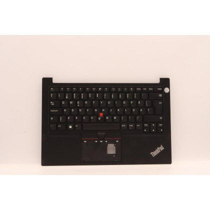 Lenovo 5M11H58860 Palmrest Top Case con tastiera, Svedese/finlandese, Nero, Impronta digitale