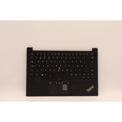 Lenovo 5M11H58926 Palmrest Top Case con tastiera, Danese, nero, Retroilluminazione, UK