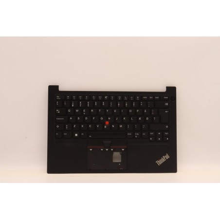 Lenovo 5M11H58926 Palmrest Top Case con tastiera, Danese, nero, Retroilluminazione, UK