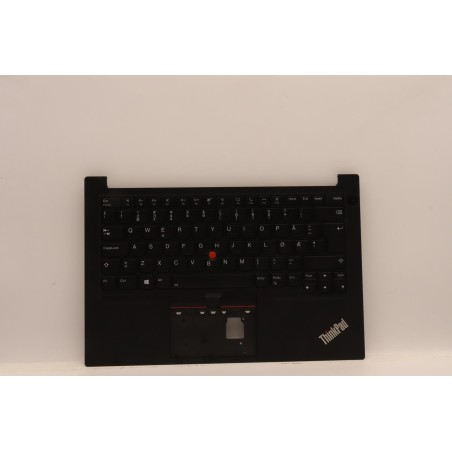 Lenovo 5M11H58950 Palmrest Top Case con tastiera, Norvegese, Nero, Retroilluminazione