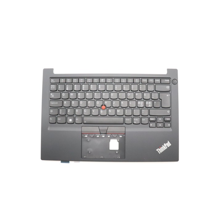 Lenovo 5M11H58968 Palmrest Top Case con tastiera, Lingue scandinave, nero, Retroilluminazione