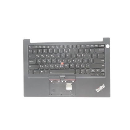 Lenovo 5M11H59121 Palmrest Top Case con tastiera, Ucraino, nero, Retroilluminazione, Lettore di impronte digitali