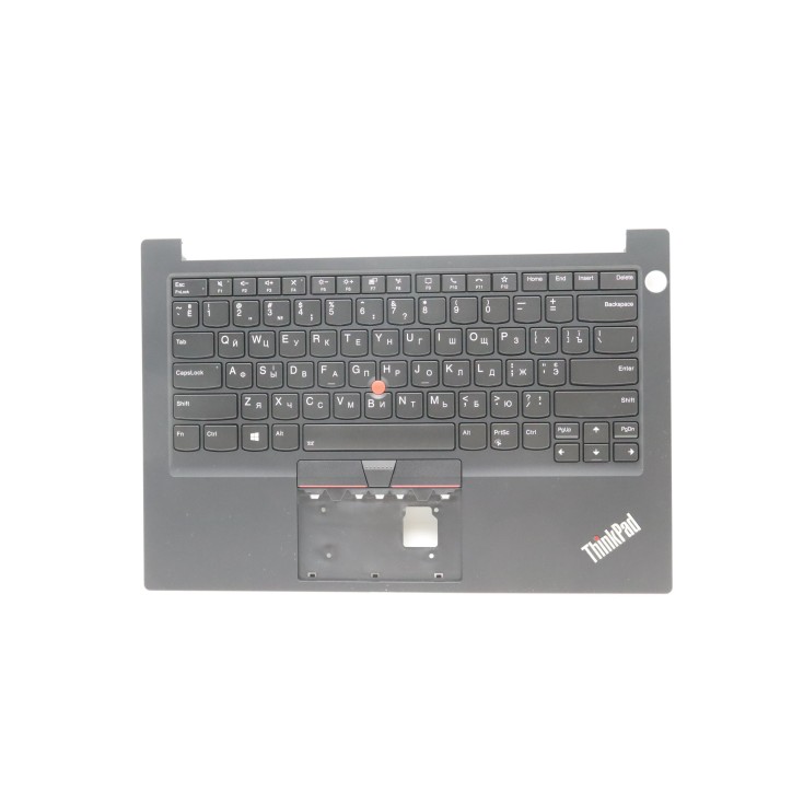 Lenovo 5M11H59121 Palmrest Top Case con tastiera, Ucraino, nero, Retroilluminazione, Lettore di impronte digitali