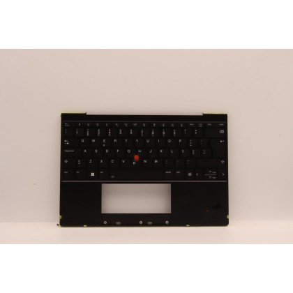 Lenovo 5M11H94982 Palmrest Top Case con tastiera, Portoghese, Nero, Retroilluminazione, WWAN