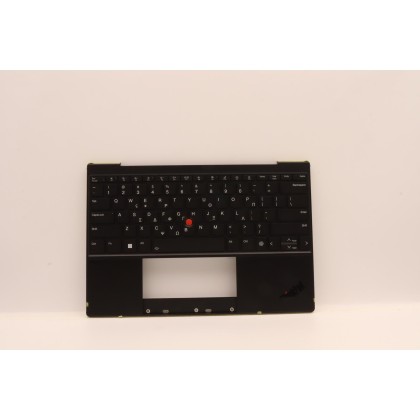 Lenovo 5M11H95007 Palmrest Top Case con tastiera, Greco, Nero, Retroilluminazione, WLAN