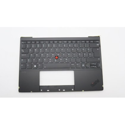 Lenovo 5M11H95020 Palmrest Top Case con tastiera, Sloveno, Nero/Bronzo, Retroilluminazione, WLAN
