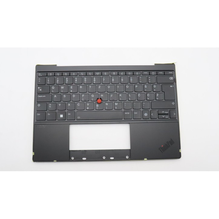 Lenovo 5M11H95020 Palmrest Top Case con tastiera, Sloveno, Nero/Bronzo, Retroilluminazione, WLAN