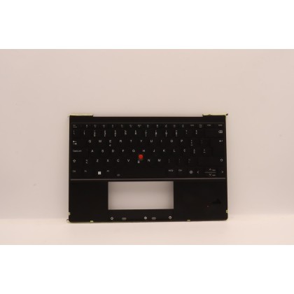 Lenovo 5M11H95054 Palmrest Top Case con tastiera, Portoghese, Nero, Retroilluminazione, WWAN