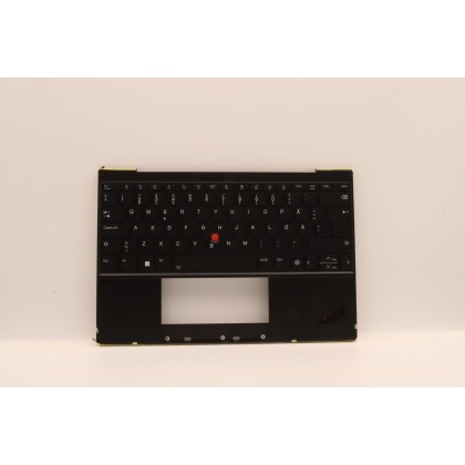 Lenovo 5M11H95058 Palmrest Top Case con tastiera, Svedese/finlandese, Nero, Retroilluminazione, WWAN