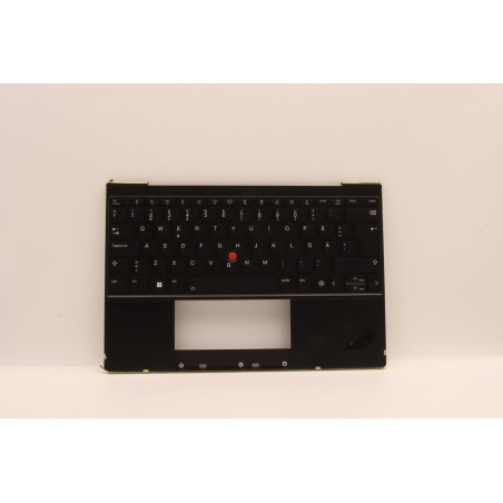 Lenovo 5M11H95058 Palmrest Top Case con tastiera, Svedese/finlandese, Nero, Retroilluminazione, WWAN