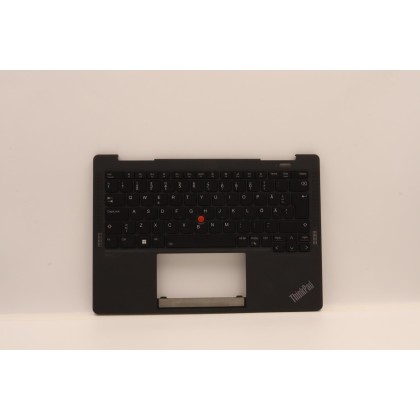 Lenovo 5M11J12750 Palmrest Top Case con tastiera, Svedese/finlandese, Nero, WLAN