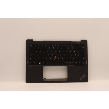 Lenovo 5M11J12803 Palmrest Top Case con tastiera, Danese, nero, WWAN, UK
