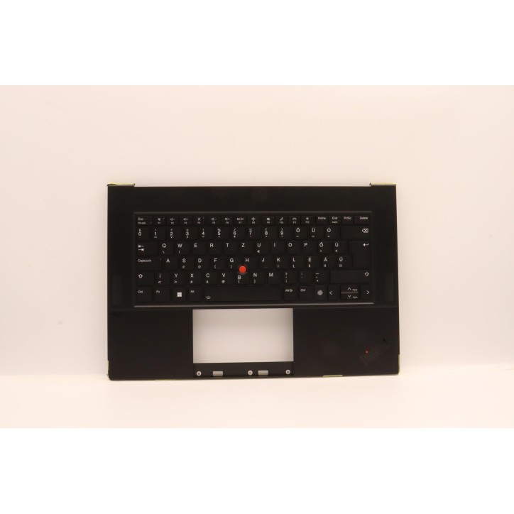Lenovo 5M11J13366 Palmrest Top Case con tastiera, Ungherese, Nero, Impronta digitale, WLAN