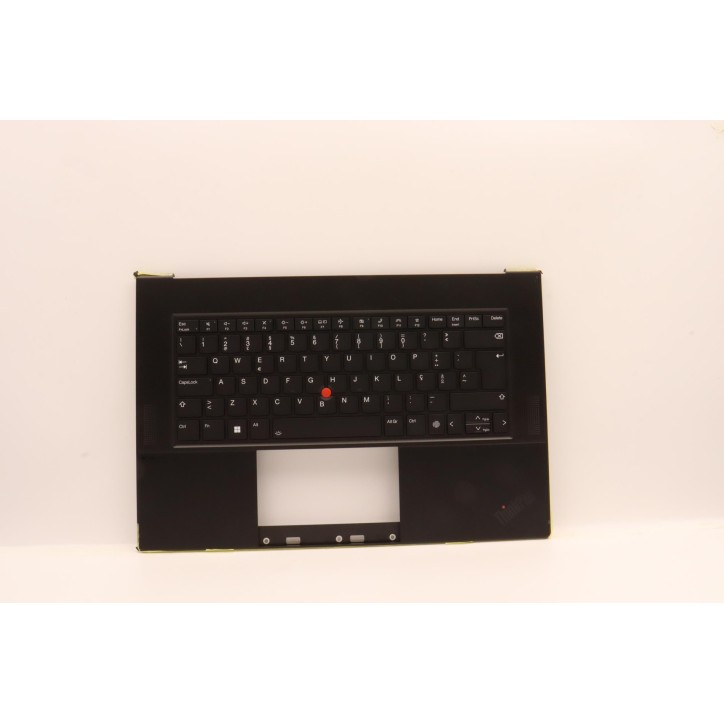 Lenovo 5M11J13370 Palmrest Top Case con tastiera, Portoghese, Nero, Impronta digitale, WLAN
