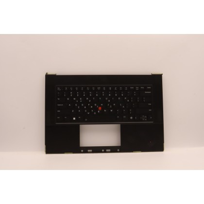 Lenovo 5M11J13400 Palmrest Top Case con tastiera, Greco, Nero, Impronta digitale, WWAN