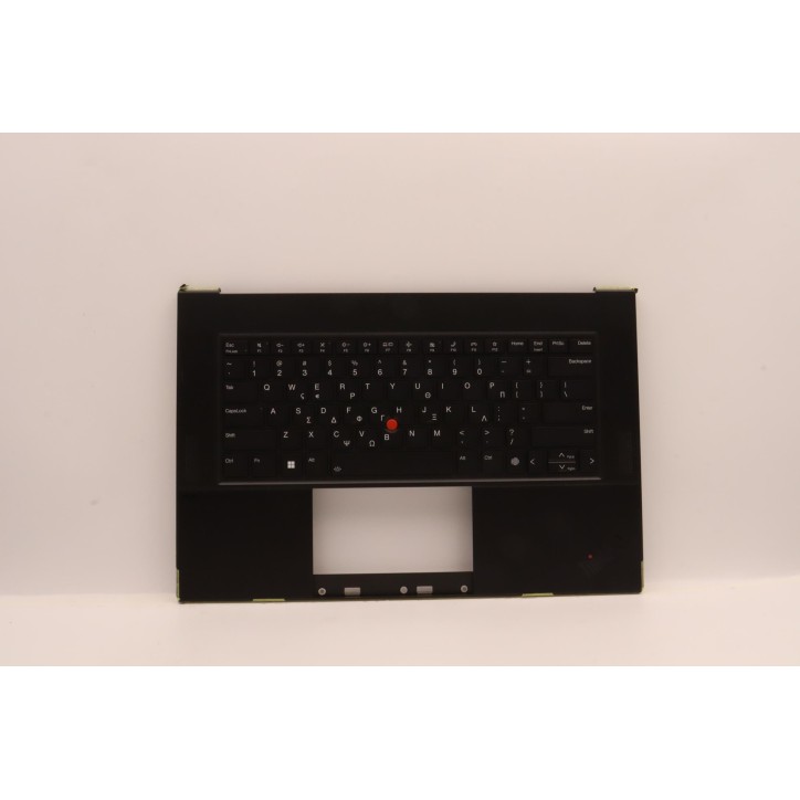 Lenovo 5M11J13400 Palmrest Top Case con tastiera, Greco, Nero, Impronta digitale, WWAN