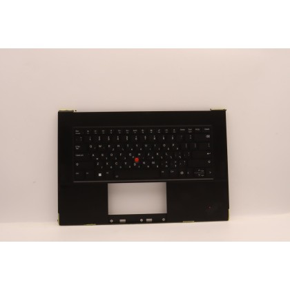 Lenovo 5M11J13401 Palmrest Top Case con tastiera, Ebraico, Nero, Impronta digitale, WWAN