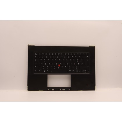 Lenovo 5M11J13402 Palmrest Top Case con tastiera, Ungherese, Nero, Impronta digitale, WWAN