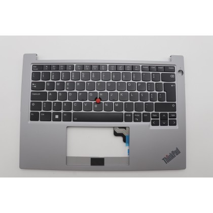 Lenovo 5M11L61162 Palmrest Top Case con tastiera, Portoghese, grigio artico, Retroilluminazione