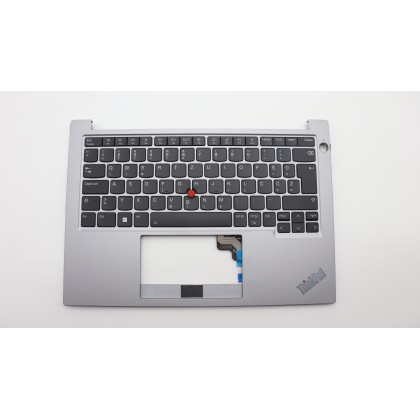 Lenovo 5M11L92717 Palmrest Top Case con tastiera, Sloveno, grigio artico, Retroilluminazione