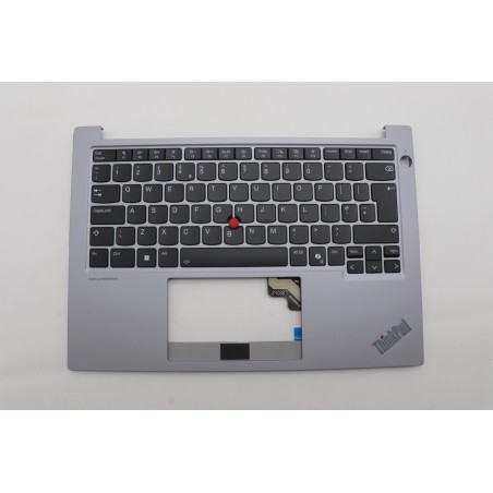 Lenovo 5M11N96235 Palmrest Top Case con tastiera, Inglese Regno Unito, Grigio artico, Retroilluminazione