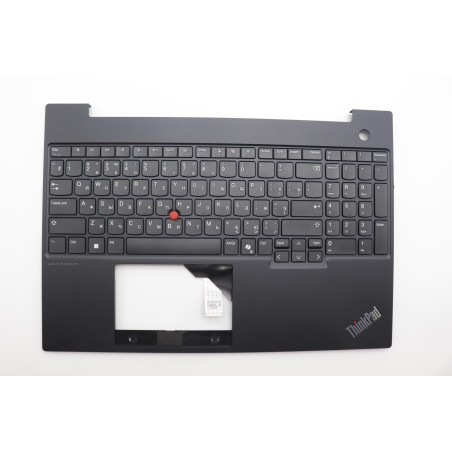 Lenovo 5M11N96562 Palmrest Top Case con tastiera, Russo, Nero