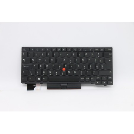 Lenovo 5N20V43015 Tastiera interna, Ungherese, Nero, Senza retroilluminazione