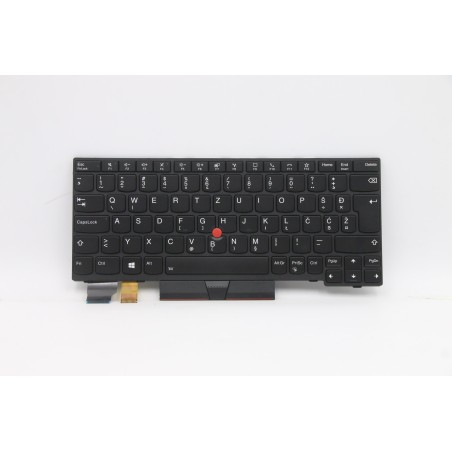 Lenovo 5N20V43057 Tastiera interna, Sloveno, Nero, Retroilluminazione