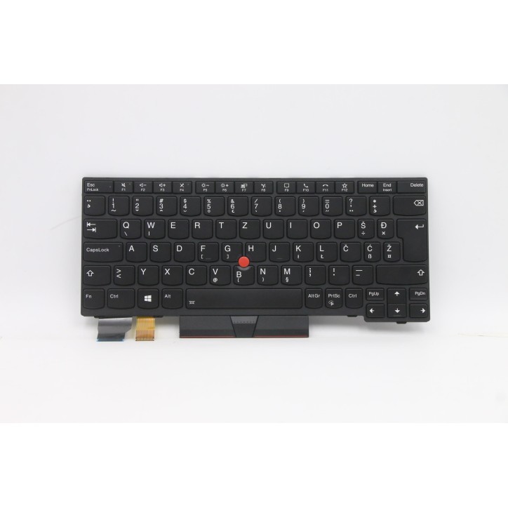 Lenovo 5N20V43057 Tastiera interna, Sloveno, Nero, Retroilluminazione