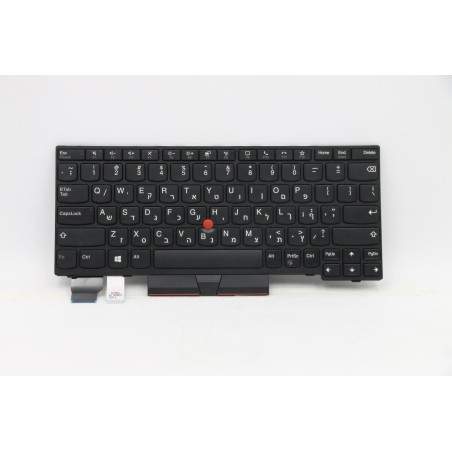 Lenovo 5N20V43158 Tastiera interna, Ebraico, Nero, Senza retroilluminazione