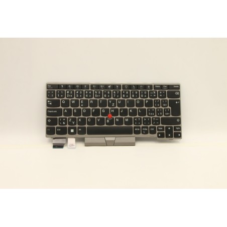Lenovo 5N20V43615 Tastiera interna, Ceco/Slovacco, argento, Senza_retroilluminazione