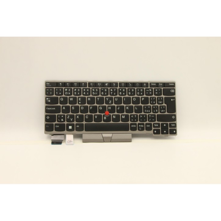 Lenovo 5N20V43615 Tastiera interna, Ceco/Slovacco, argento, Senza_retroilluminazione