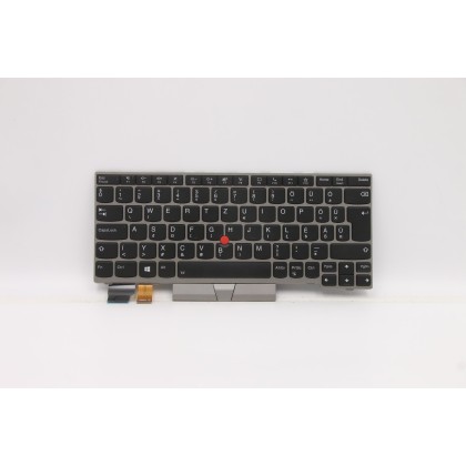 Lenovo 5N20V43630 Tastiera interna, Ungherese, argento, Retroilluminazione