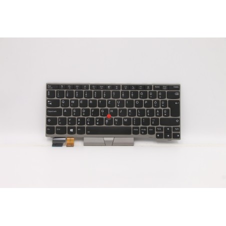 Lenovo 5N20V43630 Tastiera interna, Ungherese, argento, Retroilluminazione