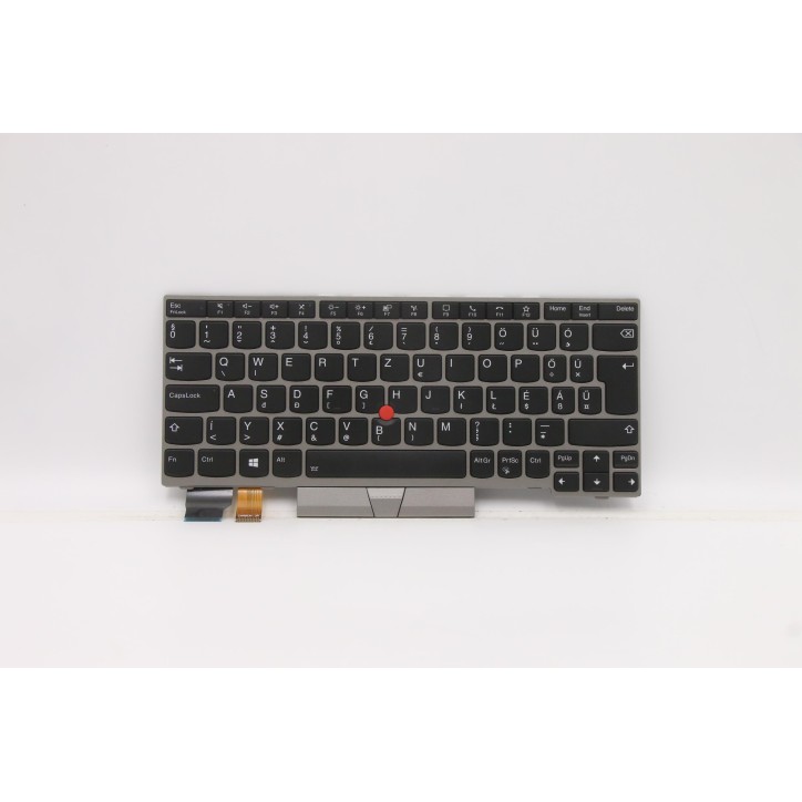 Lenovo 5N20V43630 Tastiera interna, Ungherese, argento, Retroilluminazione