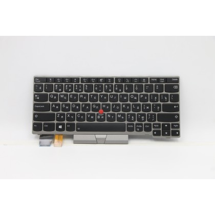 Lenovo 5N20V43635 Tastiera interna, Russo, argento, Retroilluminazione