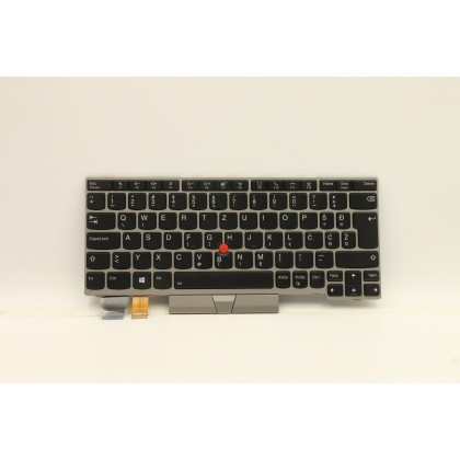 Lenovo 5N20V43636 Tastiera interna, Sloveno, argento, Retroilluminazione