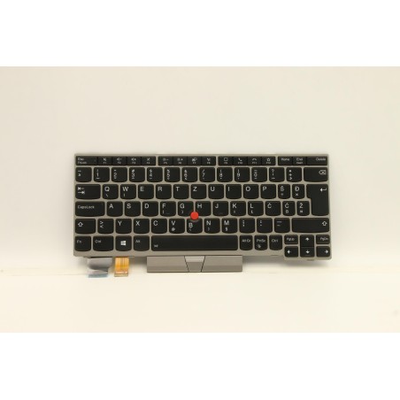 Lenovo 5N20V43636 Tastiera interna, Sloveno, argento, Retroilluminazione